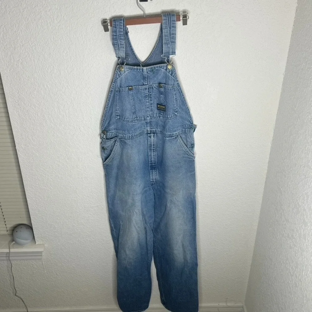 Vintage OshKosh B'Gosh Denim Overalls Union Made / Vestbak / Sanforized / USA - Picture 3 of 16